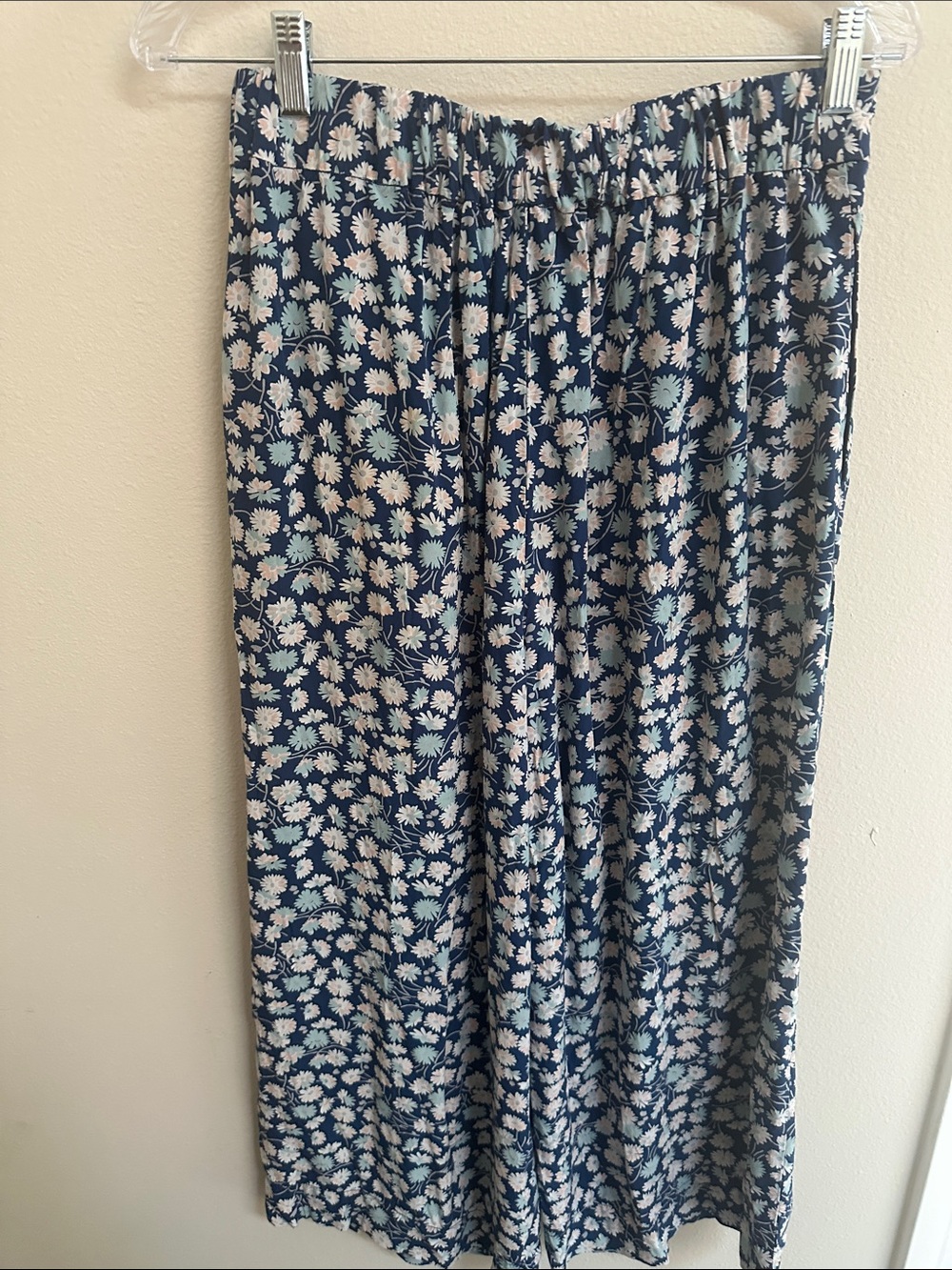 Madewell Floral Culottes Wide Leg Cropped Pants M